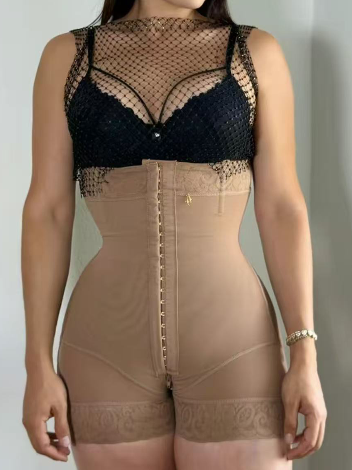 Women's High Waist Buttoned Belly Control Butt Lifting Pants