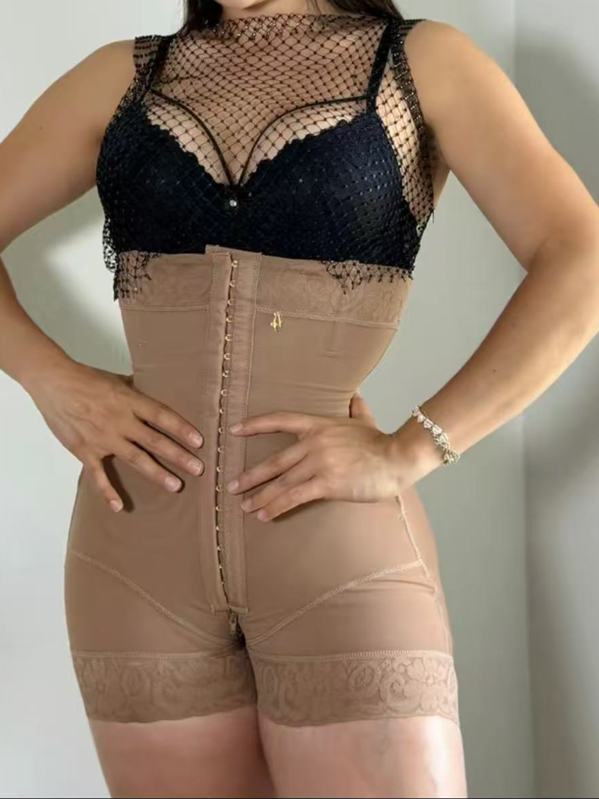 Women's High Waist Buttoned Belly Control Butt Lifting Pants
